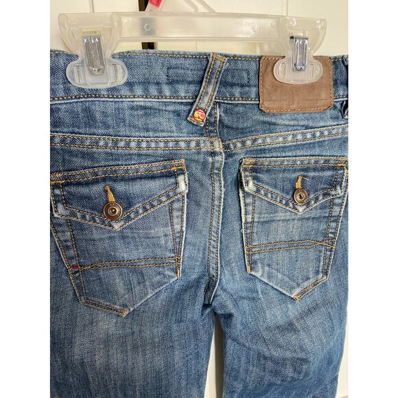 Tommy Hilfiger Boys Jeans Size 4 Blue Denim Distressed Cotton Blend Snap Pockets - Picture 5 of 8